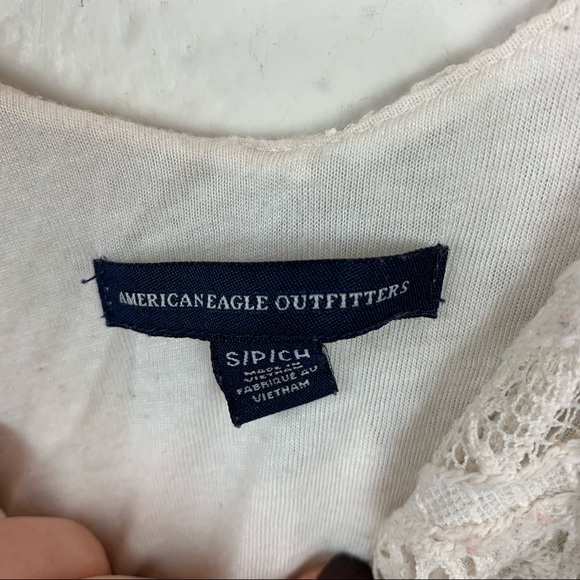 American Eagle Lace Spaghetti Strap Crop Top G3 - Picture 4 of 5